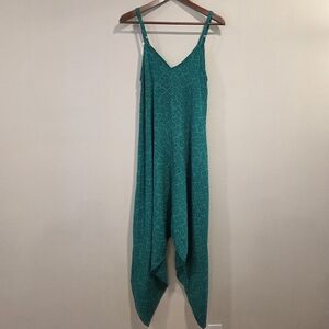 Indie Ella Emerald Green Silk Sleeveless Playsuit Romper Jumpsuit